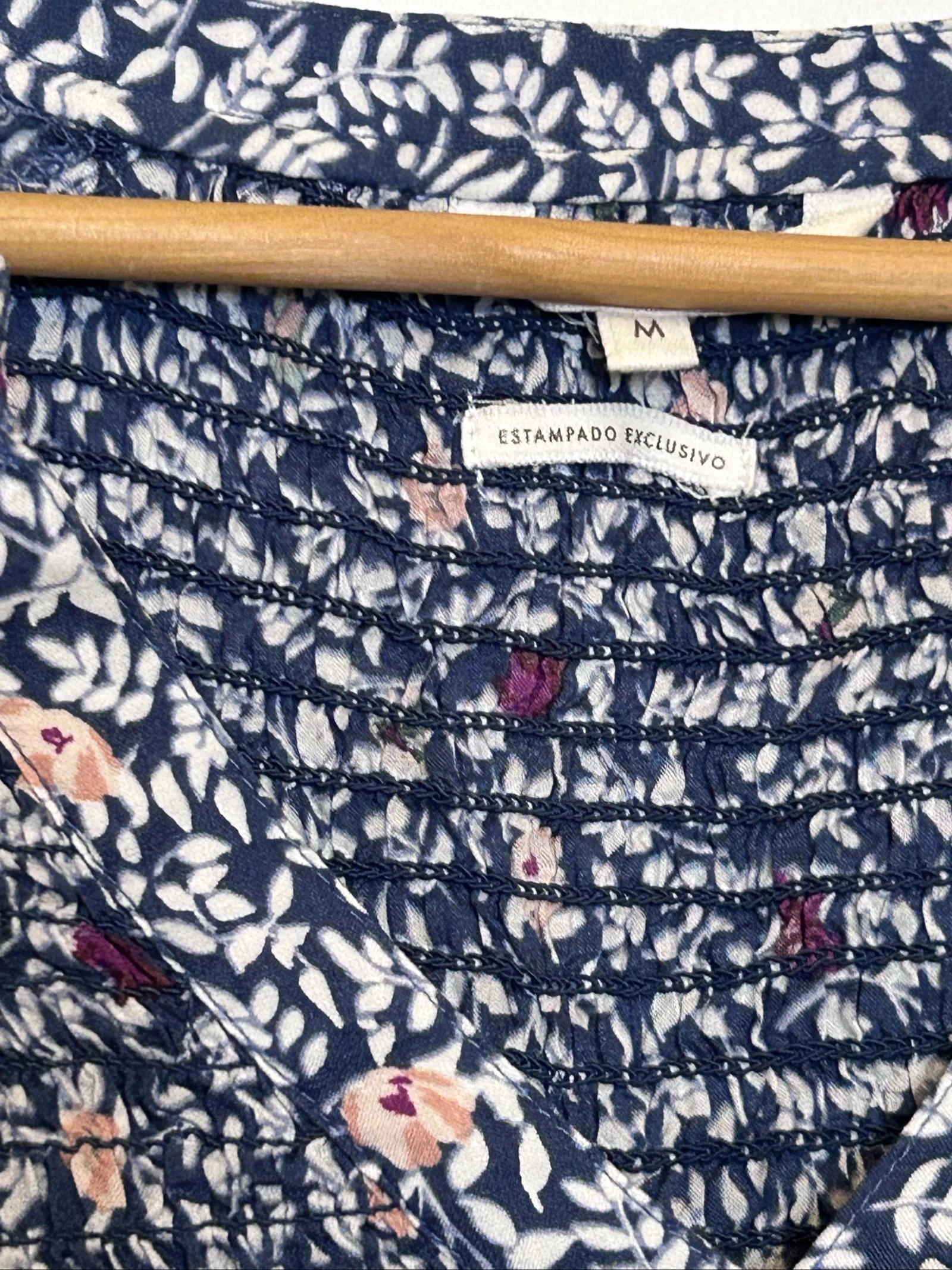 Blusa vintage estilo boêmio de flores tamanho M – photo 2